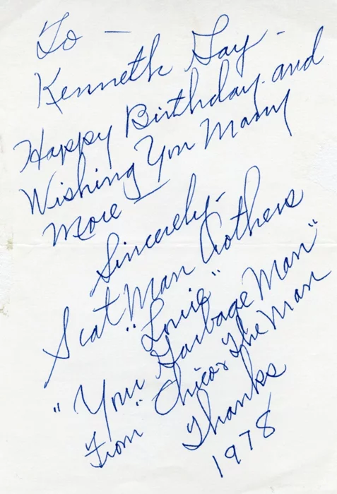 Scatman Crothers autograph