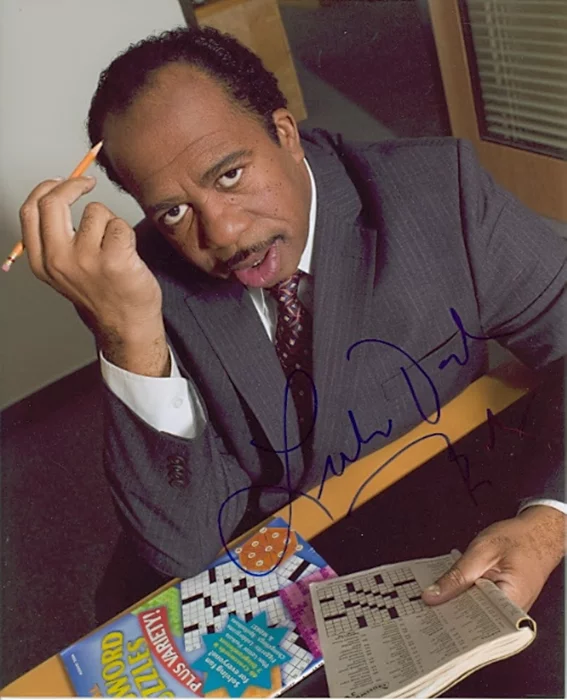Leslie David Baker autograph
