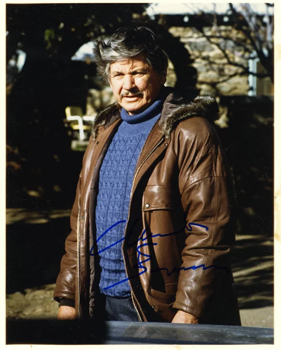 Charles Bronson autograph
