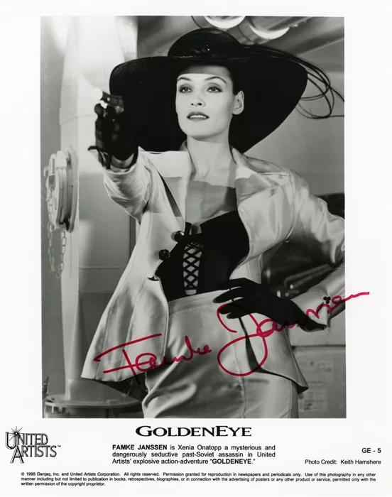Famke Janssen autograph