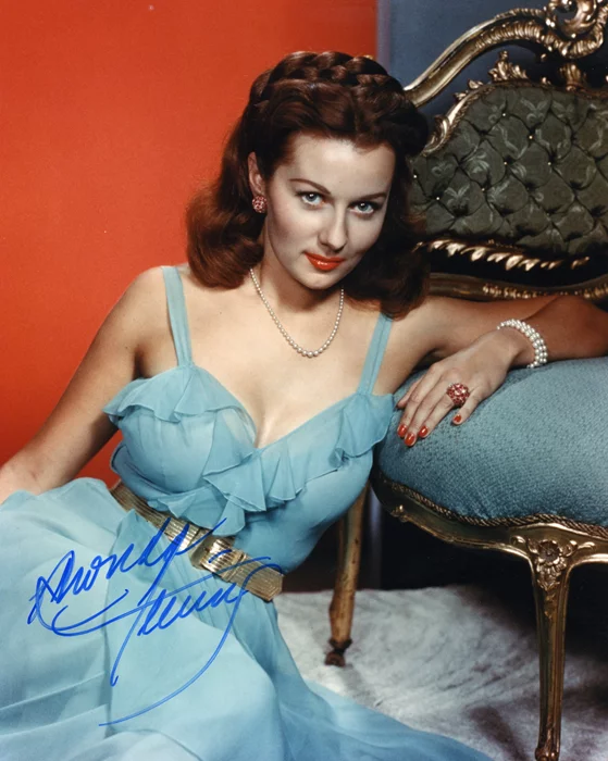 Rhonda Fleming autograph