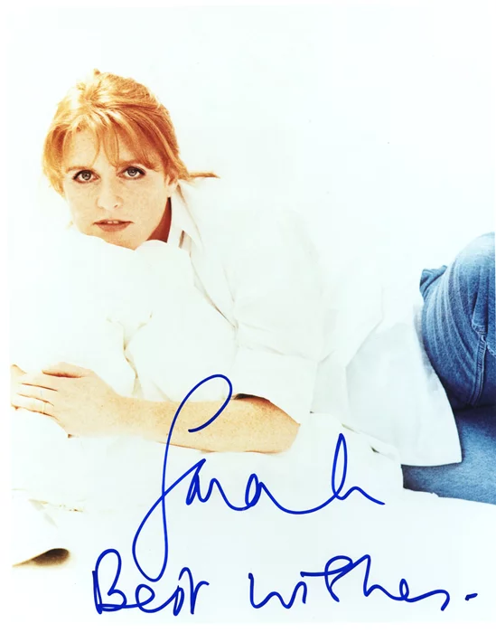 Sarah Ferguson autograph