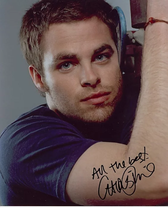 Chris Pine autograph