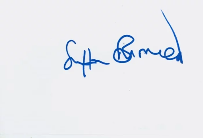 Saffron Burrows autograph