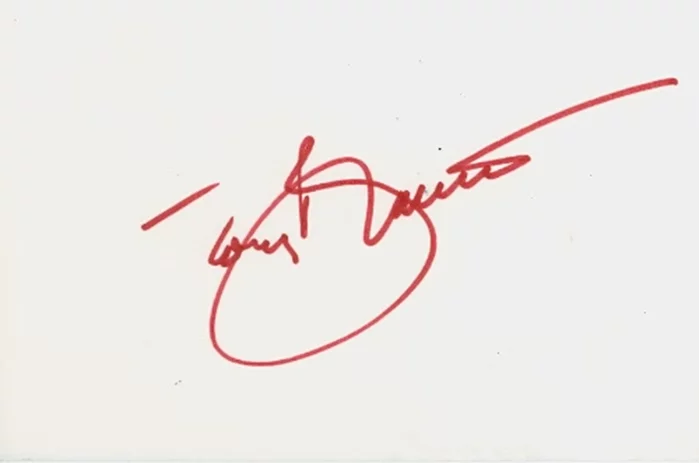 Tony Bennett autograph
