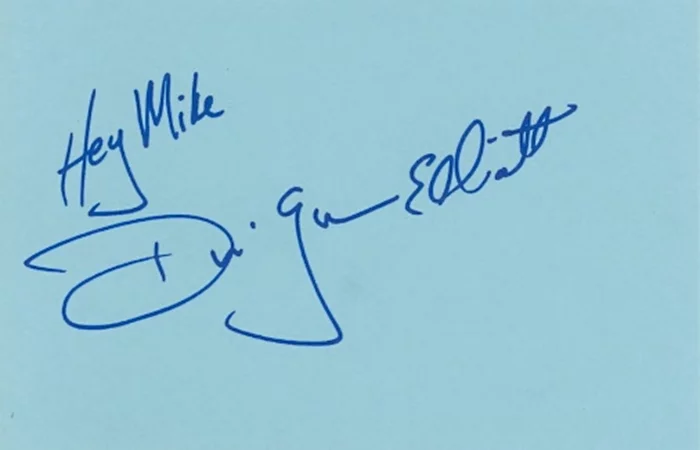 David James Elliott autograph