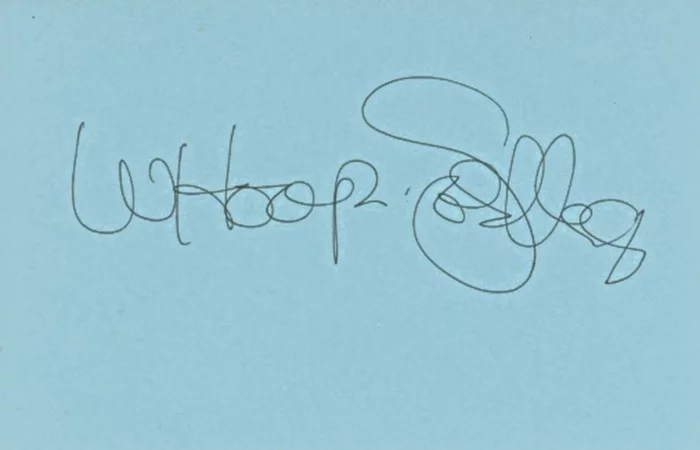 Whoopi Goldberg autograph