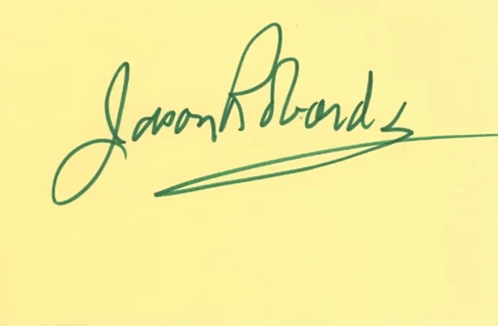 Jason Robards autograph