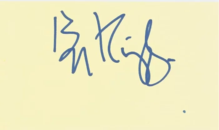 Ben Kingsley autograph
