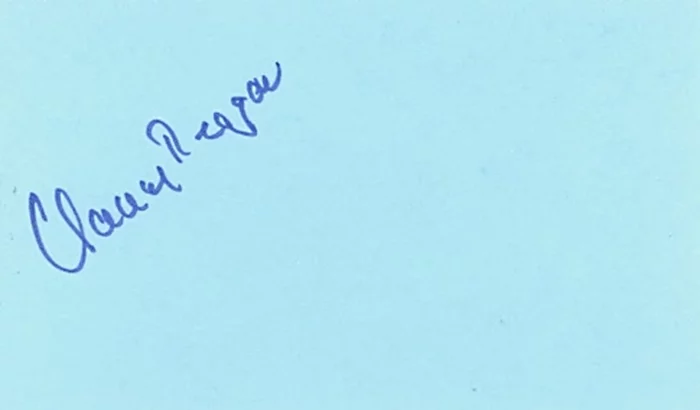 Nancy Reagan autograph