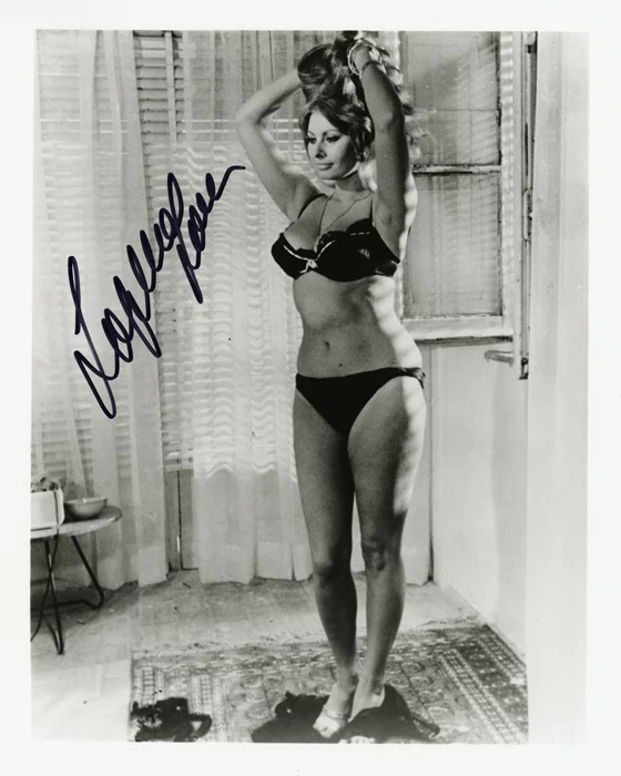 Sophia Loren autograph