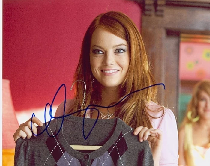 Emma Stone autograph
