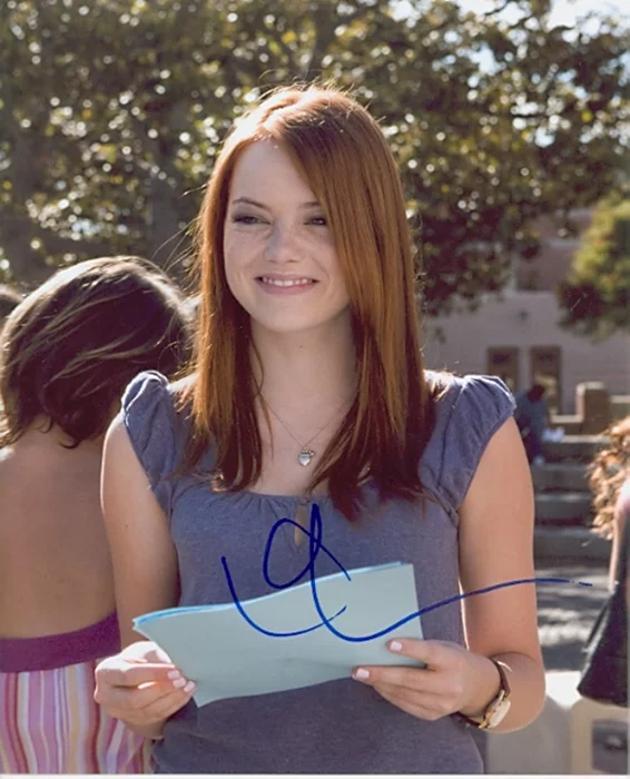 Emma Stone autograph