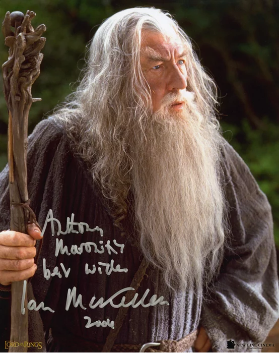 Ian McKellen autograph