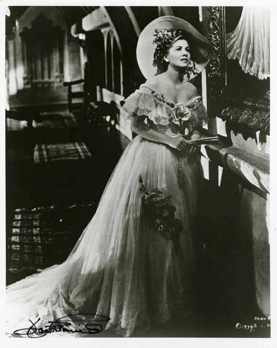 Joan Fontaine autograph