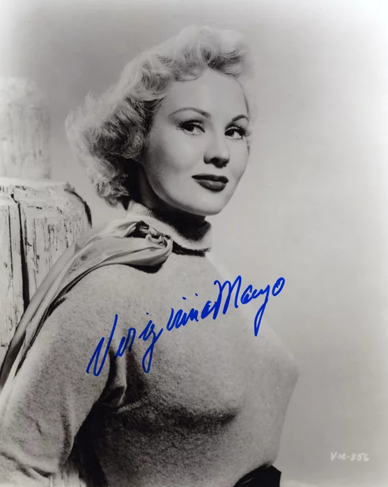 Virginia Mayo autograph