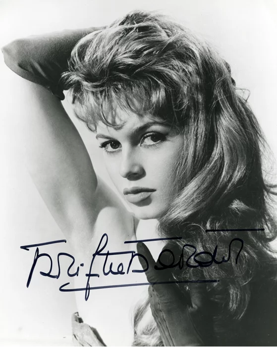 Brigitte Bardot autograph