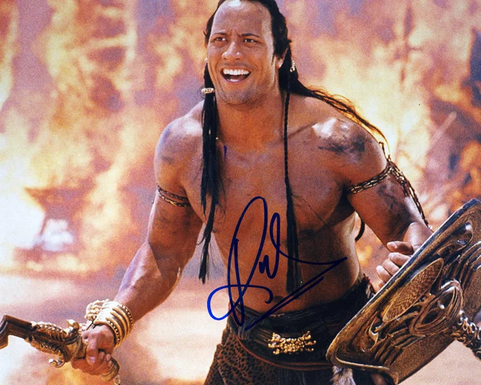 The Rock autograph