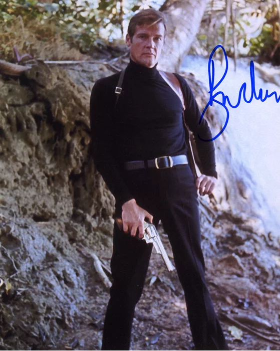 Roger Moore autograph
