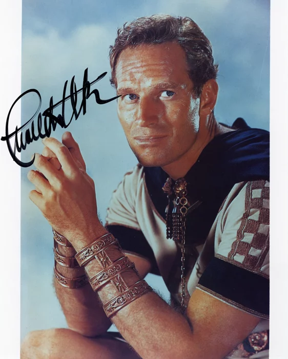Charlton Heston autograph