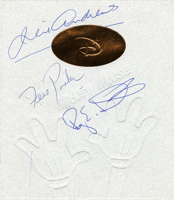 Disney Legends autograph