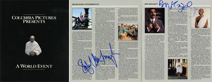 Gandhi autograph