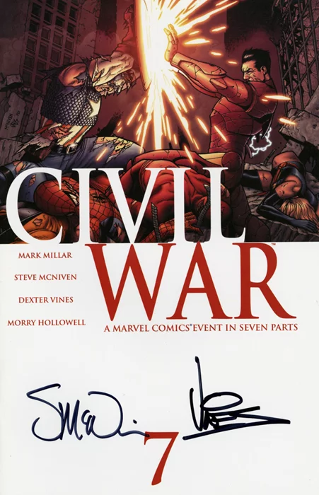 Steve McNiven & Dexter Vines autograph