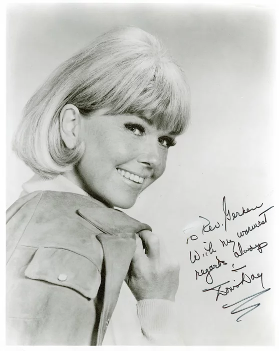 Doris Day autograph