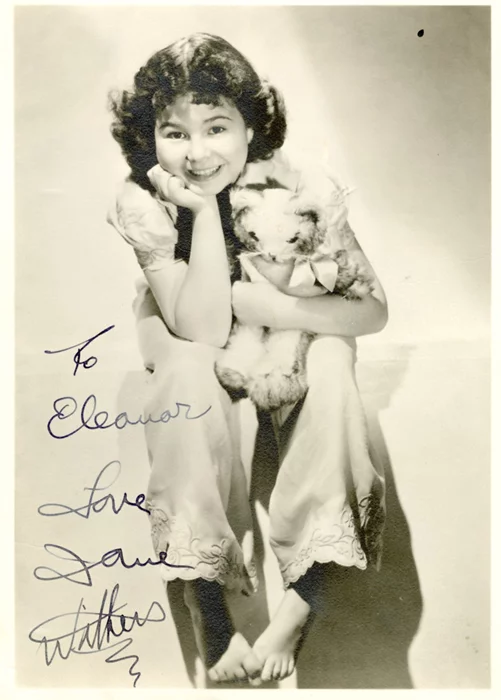 Jane Withers autograph