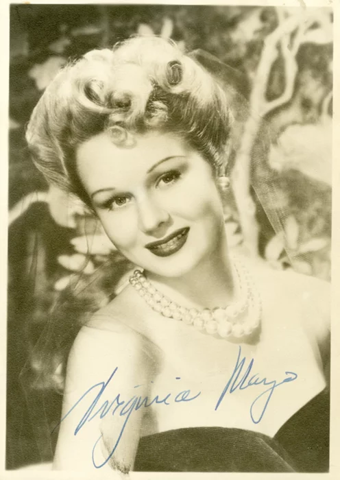 Virginia Mayo autograph