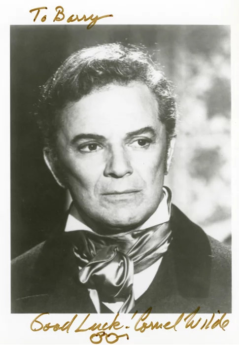 Cornel Wilde autograph