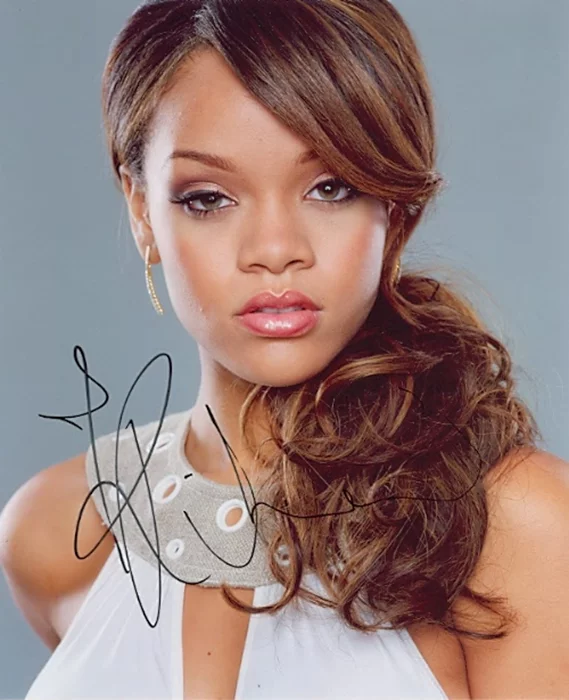 Rihanna autograph