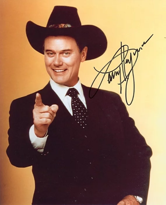 Larry Hagman autograph
