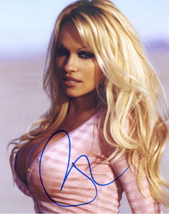 Pamela Anderson autograph