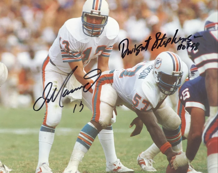 Dan Marino & Dwight Stephenson autograph