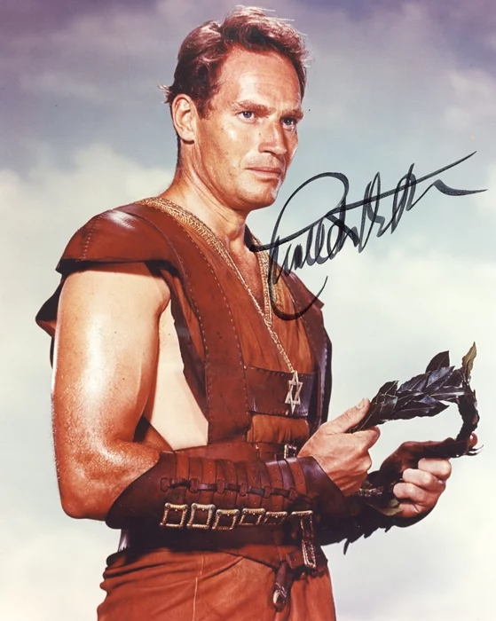 Charlton Heston autograph