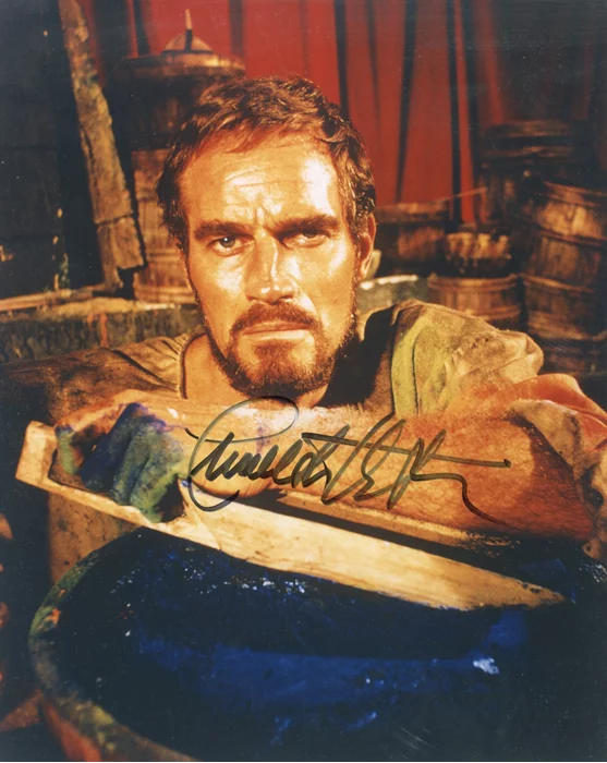 Charlton Heston autograph