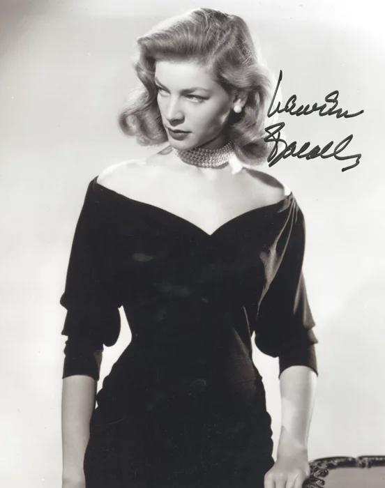 Lauren Bacall autograph