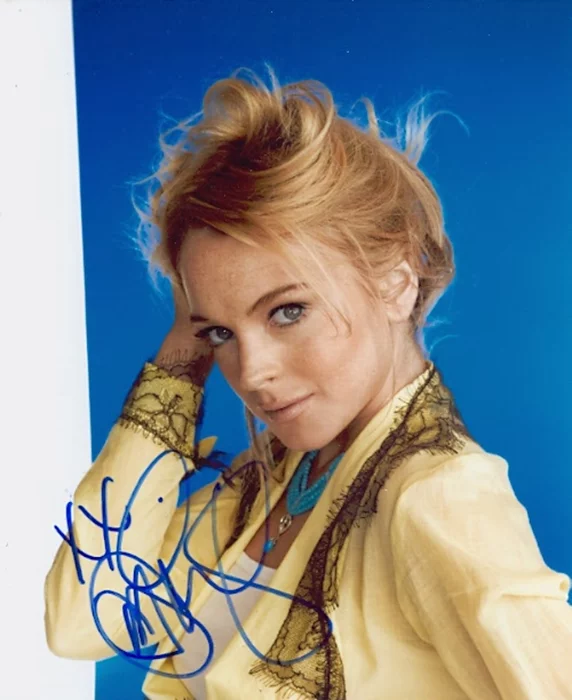 Lindsay Lohan autograph