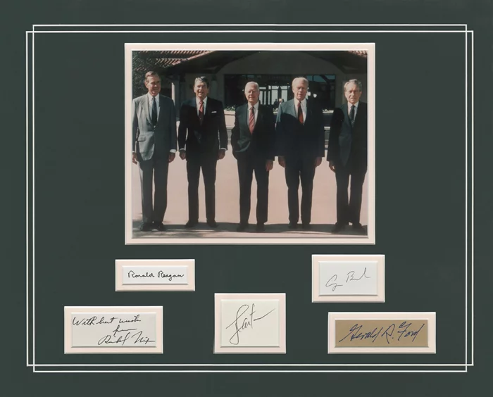 Five Presidents autograph