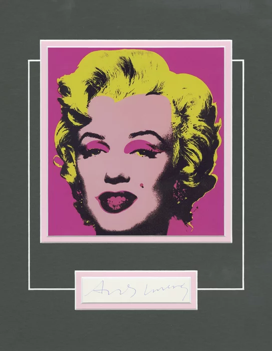 Andy Warhol autograph