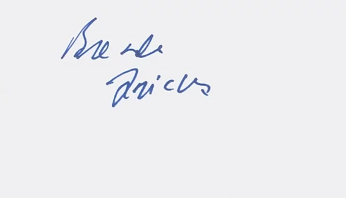 Brenda Fricker autograph