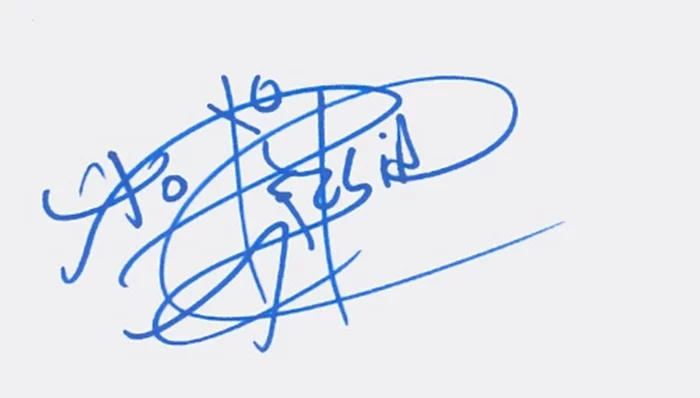 Persia White autograph