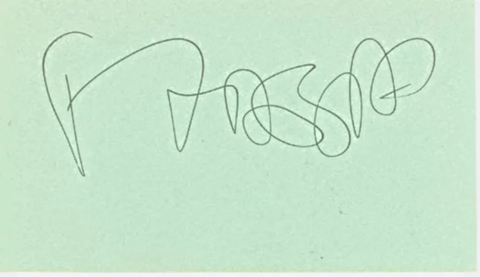 Frank Zappa autograph