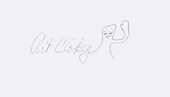 Art Clokey autograph