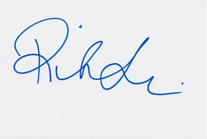 Richard Lewis autograph