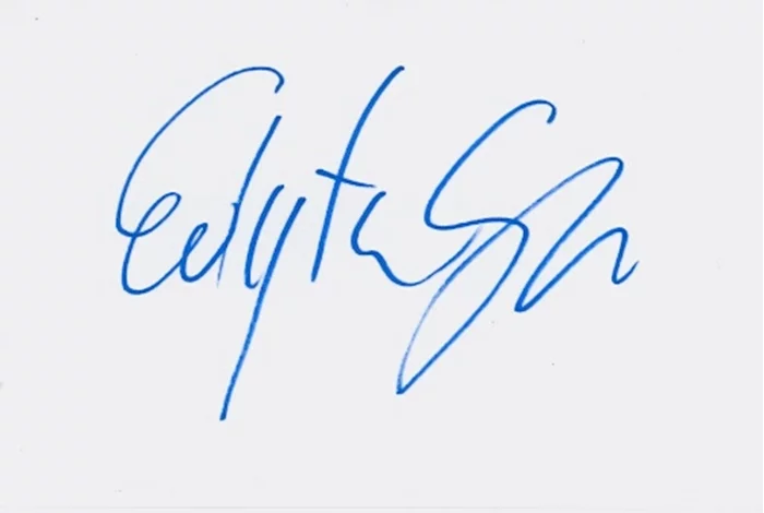 Edyta Sliwinska autograph