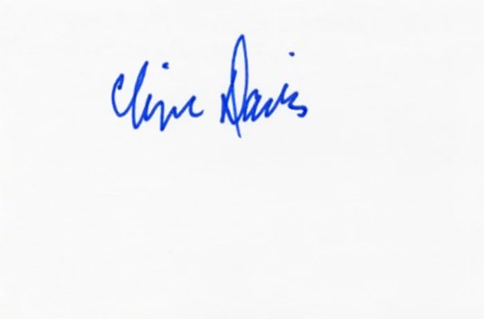 Clive Davis autograph