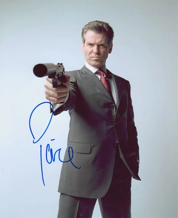 Pierce Brosnan autograph