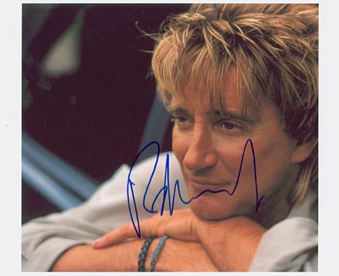 Rod Stewart autograph